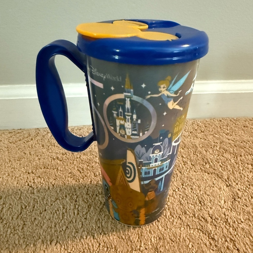 Walt Disney World | Blue, White Collectible Mug Vintage WDW